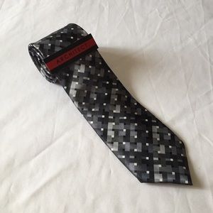 Architect Gray Pattered Tie